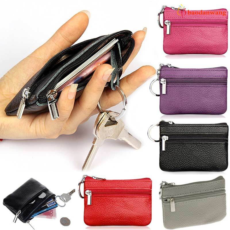 PU Leather Coin Purses Women's Small Change Money Bags Wallets Key Holder Case Mini Pouch Zipper