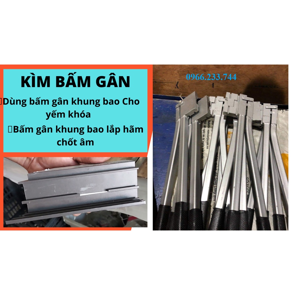 Kìm bấm gân nhôm xingfa, ngon ngọt bấm dễ dàng. - HBmachine.