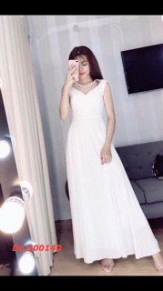 ĐẦM MAXI PHỐI REN CỰC ĐẸP ( có quay clip thật )