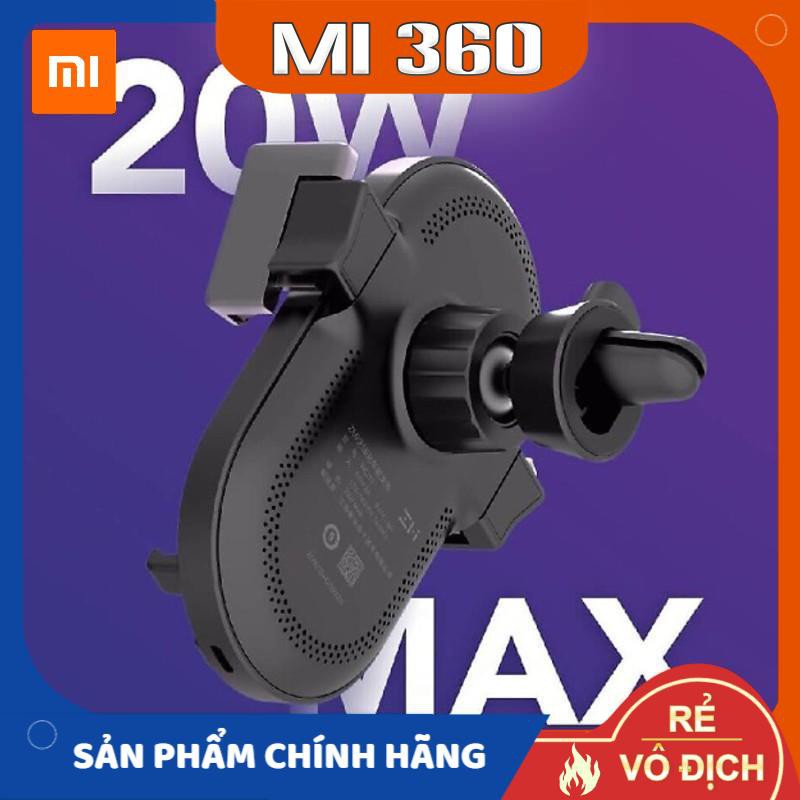 Đế Giữ Kiêm Sạc Không Dây Ô Tô Xiaomi Zmi WCJ10 20W✅ Kẹp Điện Thoại Kiêm Sạc Không Dây Cho Ô Tô Zmi WCJ10 20W