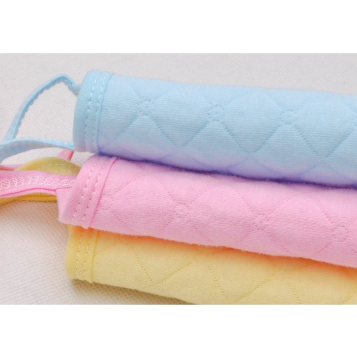 Yếm ăn cho bé, Yếm cotton 3 lớp trần bông buộc dây xuất Nhật cho bé từ sơ sinh giúp giữ ấm cổ, chống bẩn quần áo, TOGABO