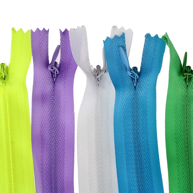 20-60 Cm Invisible Zipper / DIY Nylon Coil Zipper for Sewing Clothes / Handmade Garment Sewing Zippers / Home Textile Accessories