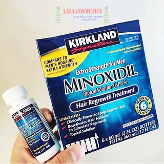 [Mã COSBAUH3 giảm 8% đơn 300K] [ Hộp 6 chai ] Minoxidil 5% Kirkland dung dịch mọc râu và tóc hiệu quả của Mỹ