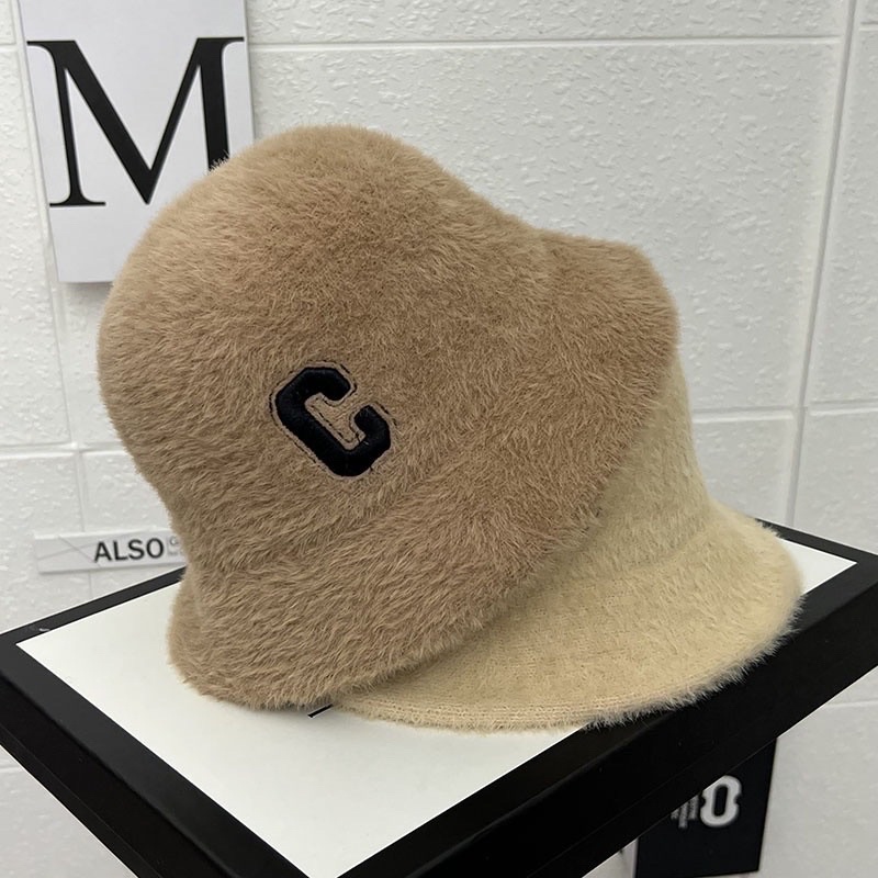 Nón Tai Bèo Vải Lông Thời Trang Thu Đông Phong Cách Hàn Quốc Xinh Xắn Cho Nữ