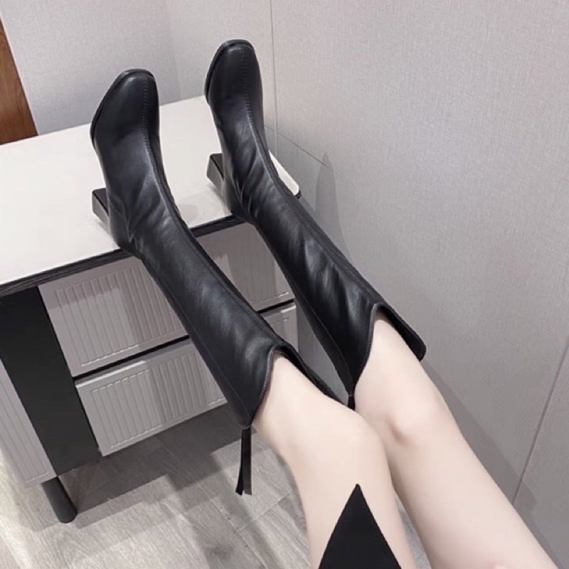 Boot đùi hàng đẹp quảng châu gót 8 phân - Bốt thời trang