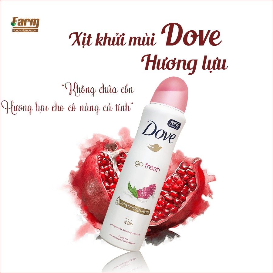 Xịt khử mùi Dove nhập khẩu từ Mỹ 150ml