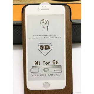 Kính cường lực Full màn iPhone 6 / 6S Trắng
