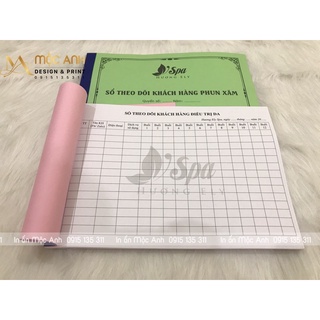 Sổ theo dõi khách hàng - Sổ tư vấn phun xăm