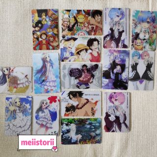 BỘ 5 CARD PLASTIC ANIME (NHIỀU MẪU)