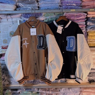 Áo Khoác Bomber Jackets Nam Nữ Cặp Kaki 2 Lớp Cao Cấp Áo Khoác Đôi VIỀN CỔ CAO - AK1014