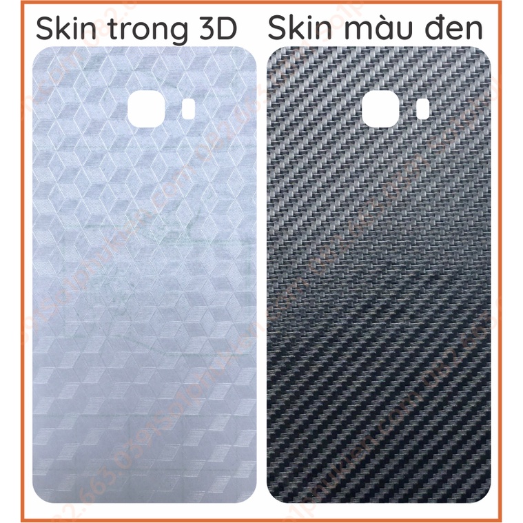 Miếng dán mặt lưng skin carbon Samsung C9 pro , A9 pro
