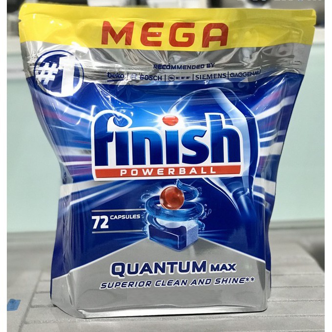 TÚI 60 VIÊN RỬA CHÉN FINISH QUANTUM CAO CẤP - ĐỨC