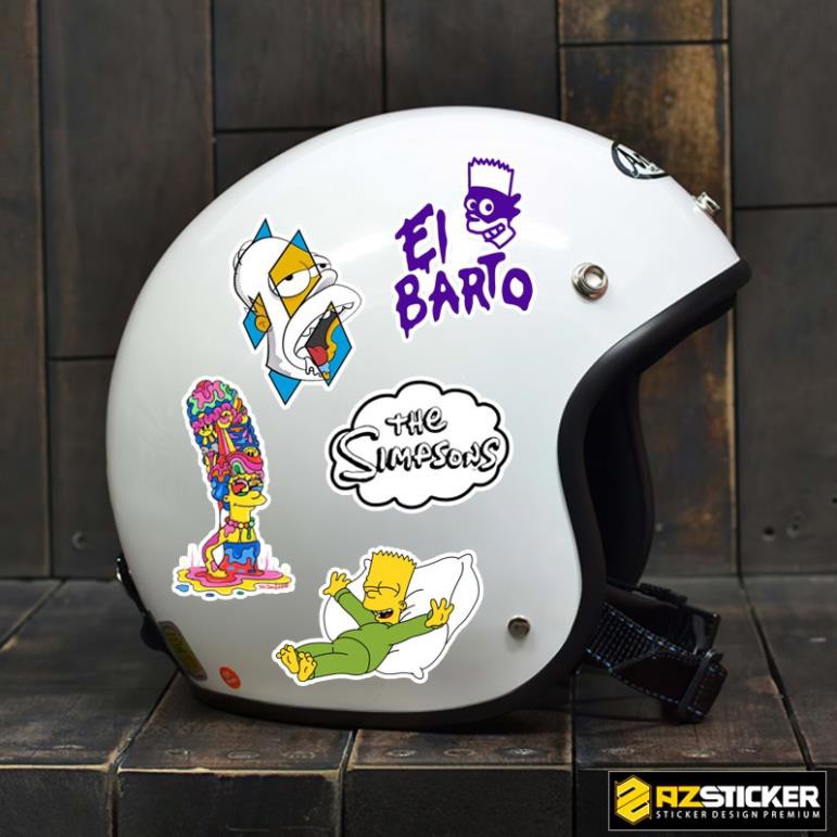 Sticker Simpson | Dán Nón Bảo Hiêm, Điện Thoại, Laptop, Bình Nước...Chống Nước, Chống Bay Màu