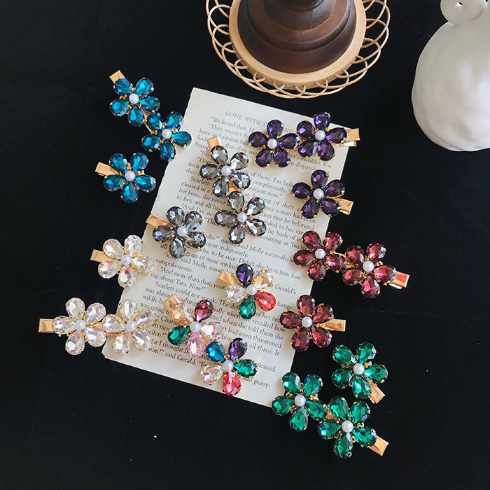 Kẹp Tóc Đuôi Ngựa Mini Hình Hoa Màu Kẹo Thời Trang Hàn Quốc Cho Nữ