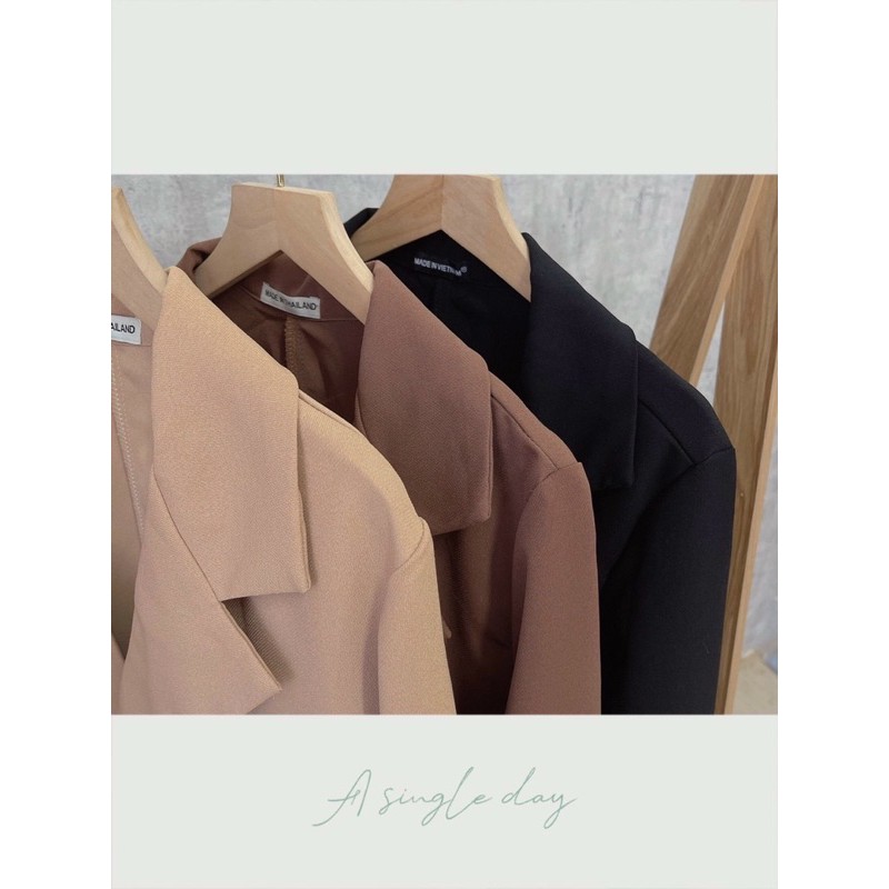 Áo Blazer Hàn Quốc 3 Màu Xịn Xò(Xả Kho Kèm Ảnh Thật 100%)