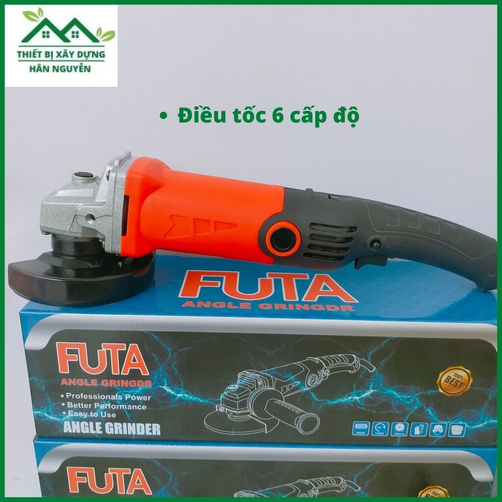 Máy cắt cầm tay Futa có chỉnh tốc độ công tắc bóp lưỡi 100mm,máy mài góc