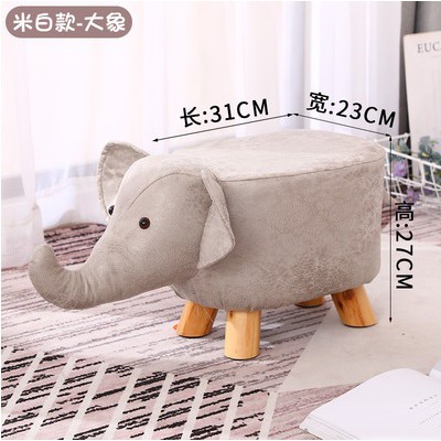Ghế Đôn Hình Thú Chân Gỗ
