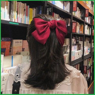 Nơ kẹp tóc - Nơ buộc tóc lụa bản to LEI202 hot trend Hàn Quốc xinh xắn thanh lịch