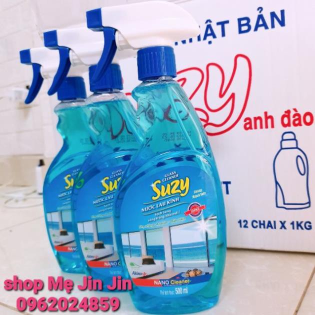 [CHÍNH HÃNG] Nước lau kính SUZY 500ml - thành phần HỮU CƠ, chất lượng NHẬT BẢN