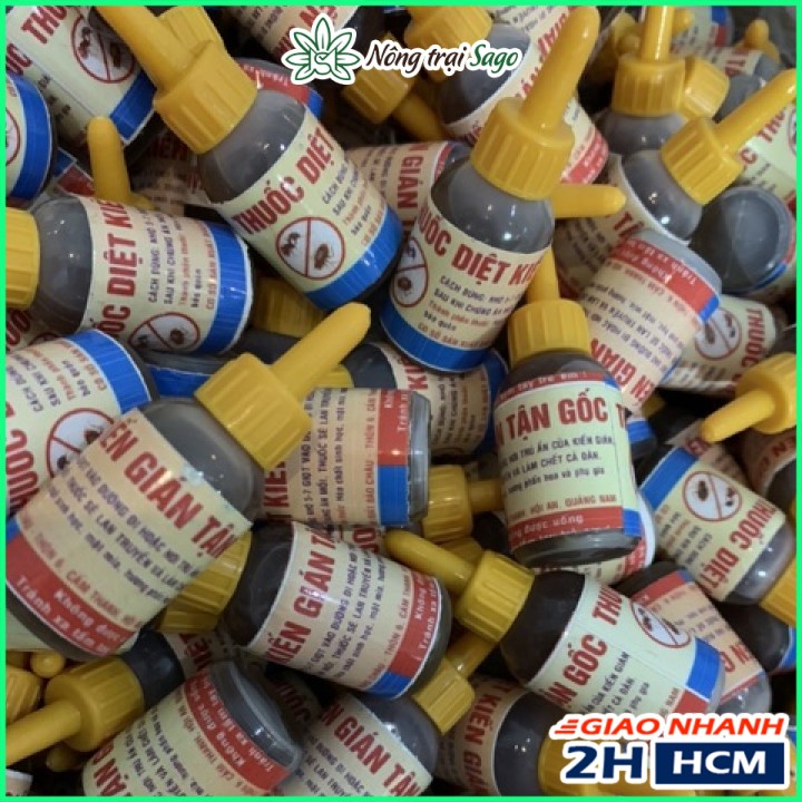 Thuốc Diệt Kiến Gián Sinh Học, Diệt Kiến Nhanh, Tận Gốc (chai 10ml) - Nông Trại Sago