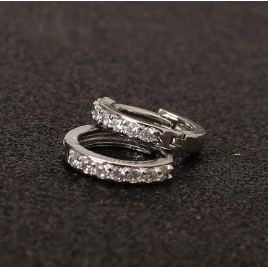 Khuyên Tai Đính Kim Cương Phong Cách Harajuku Thời Trang