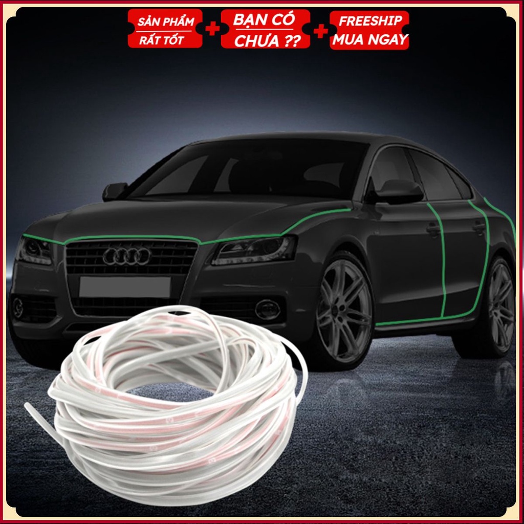 1 Mét Riềm Trang Trí Xe Ô Tô, Xe Máy Phát Sáng Ban Đêm (Mua Bao Nhiêu Cắt Bấy Nhiêu)
