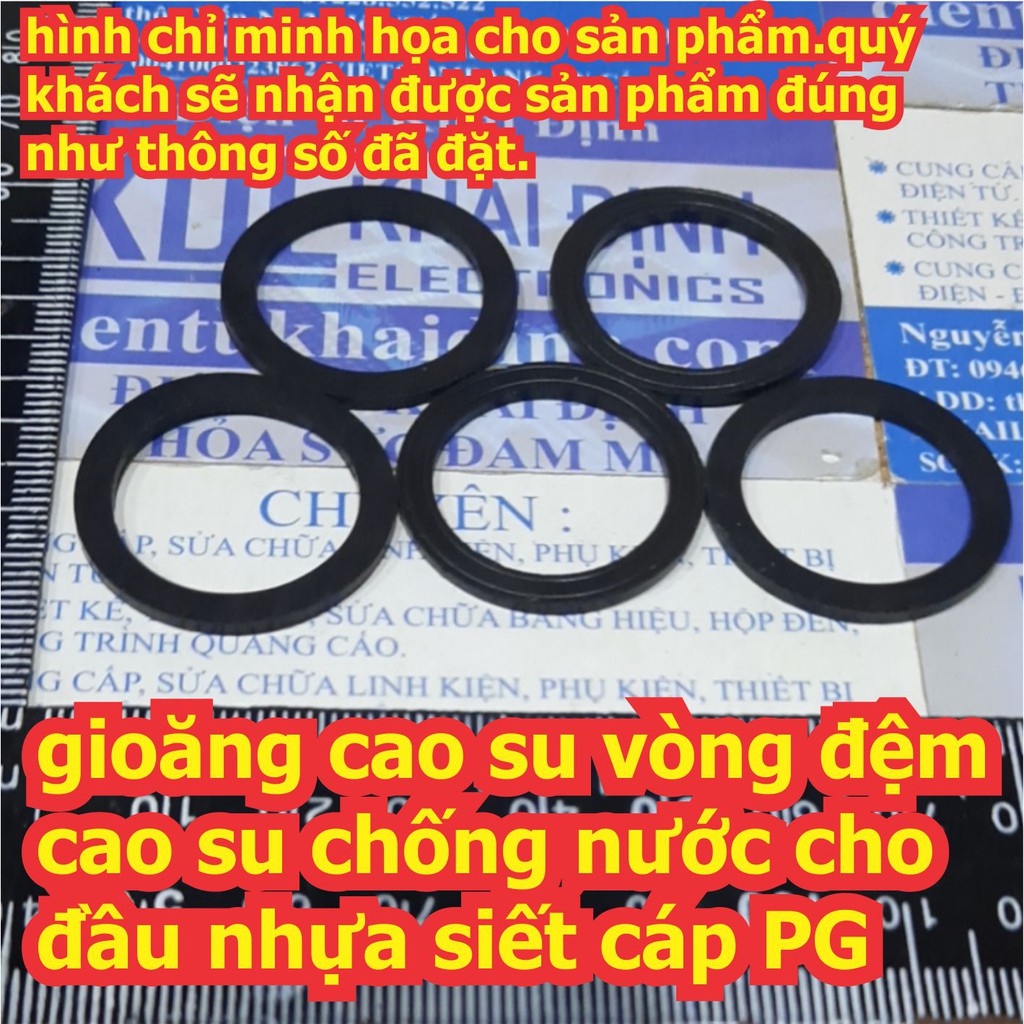 [Mã ELFLASH3 hoàn 10K xu đơn 20K] gioăng cao su vòng đệm cao su chống nước cho đầu siết cáp PG loại PG7 ~ PG42 kde7011