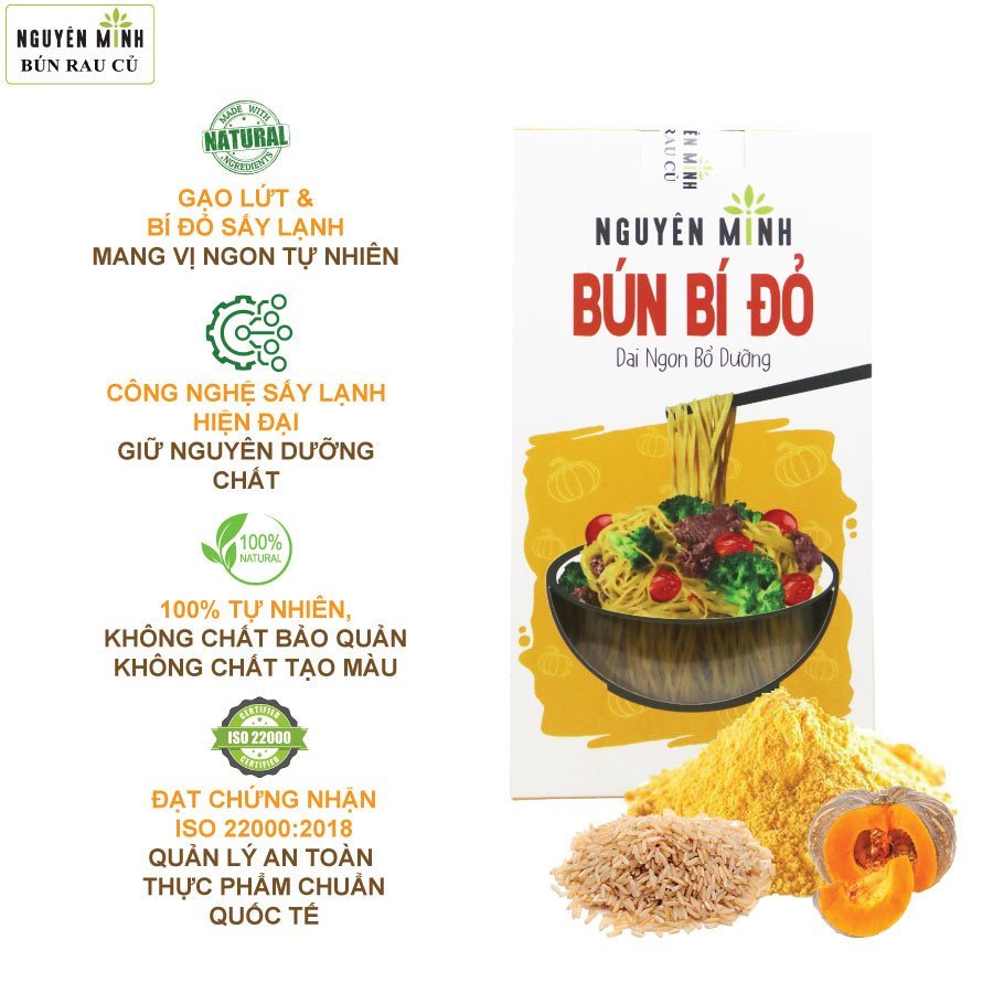 Bún rau củ Nguyên Minh 300g,bún rau củ hỗ trợ người ăn chế độ ăn keto | BigBuy360 - bigbuy360.vn