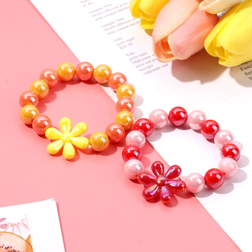Vòng Tay Chuỗi Hạt Phối Hoa Nhiều Màu Sắc Sáng Tạo