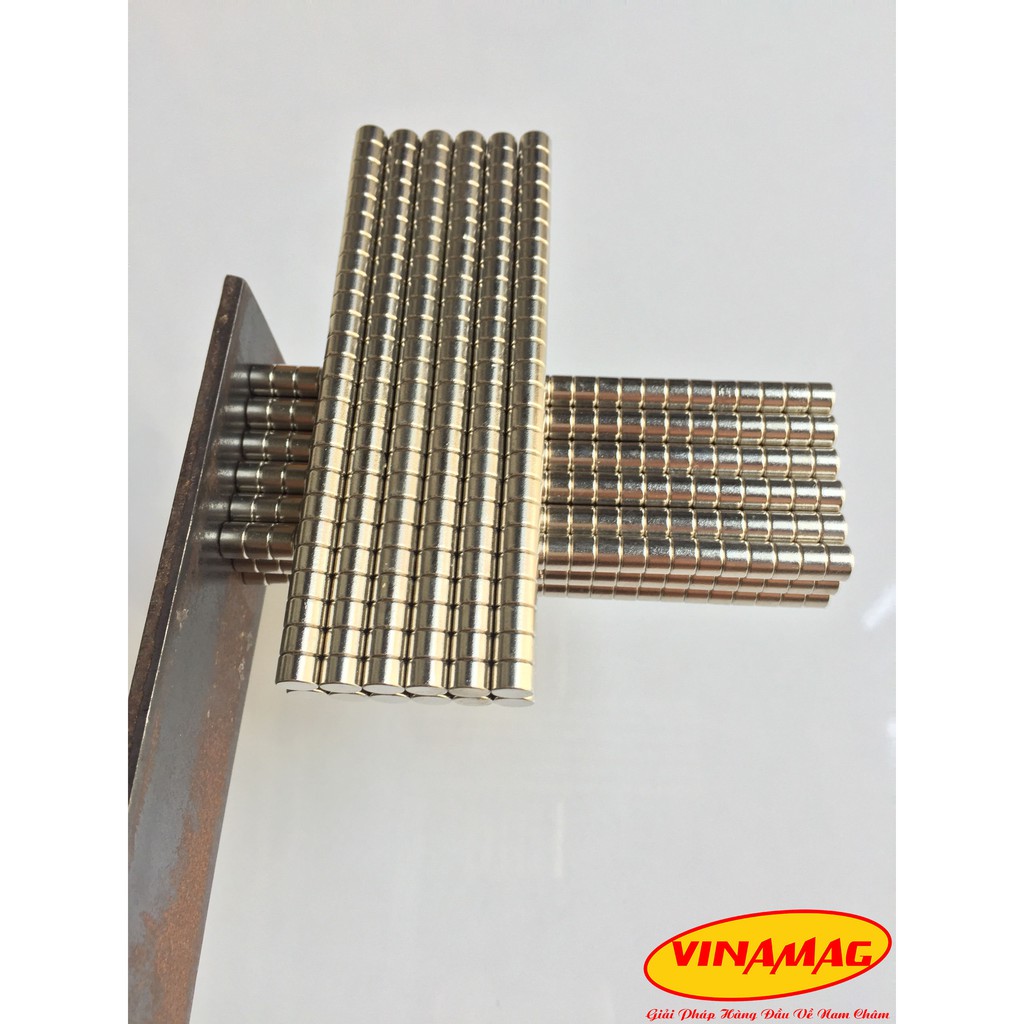 Combo 100 Viên Nam Châm Trắng 3x3mm , Nam Châm Đất Hiếm NdFeB