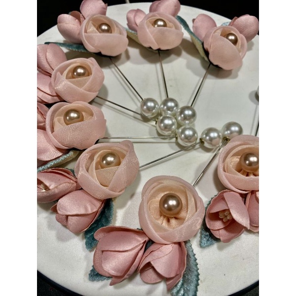 Trâm cài trang trí siêu đẹp kết hợp hoa lá và hạt ngọc mẫu mới nhất