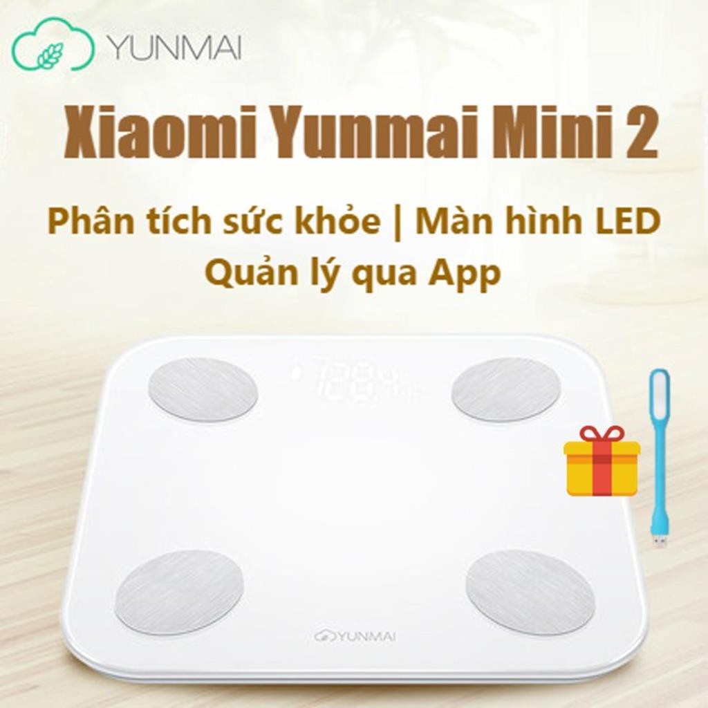 CÂN THÔNG MINH XIAOMI YUNMAI MINI 2 -Cân thông minh Xiaomi Smart Scale tặng kèm đèn led usb -dc3727