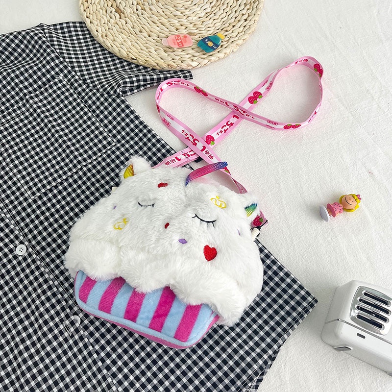 Túi Đeo Chéo Hình Thỏ Bông Nhỏ Xinh Thời Trang 2022 Cho Bạn Gái