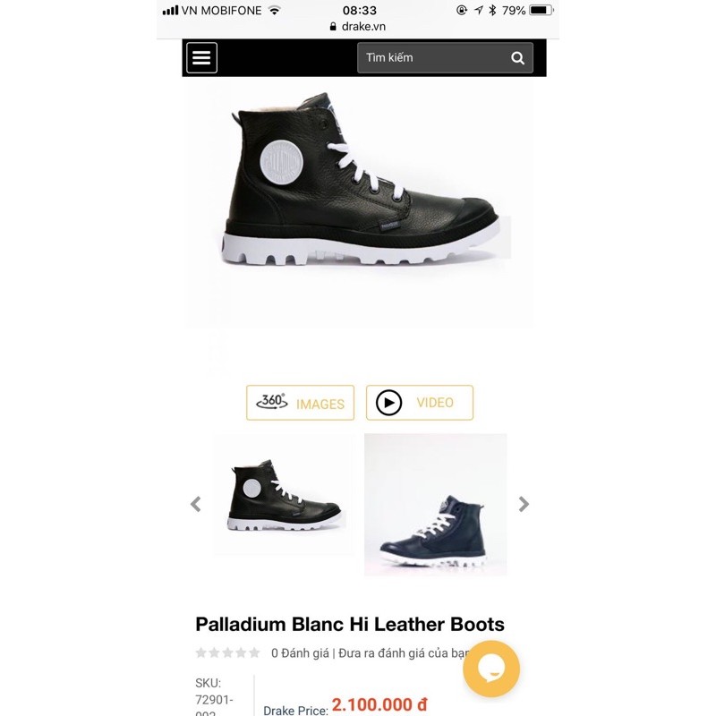 Palladium blanc hi leather boots