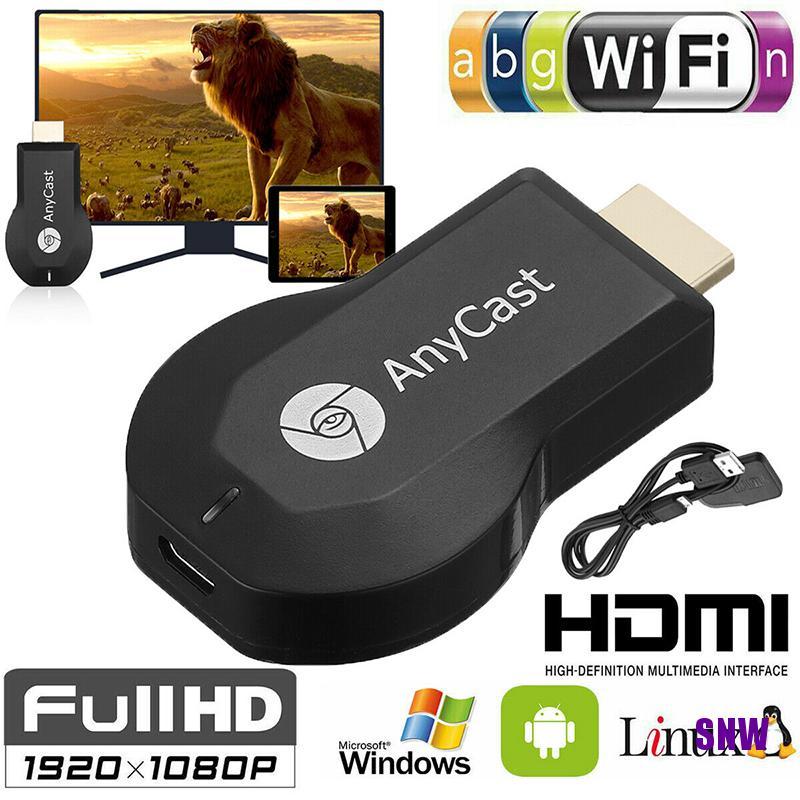 Thiết bị thu tín hiệu màn hình Anycast M12 Plus không dây WiFi cho Hdmi Tv Dlna 1080p (Hh)