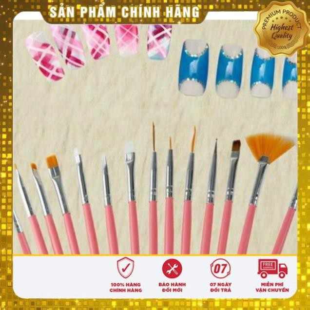 bộ cọ 15 cây đầy đủ các loại cọ