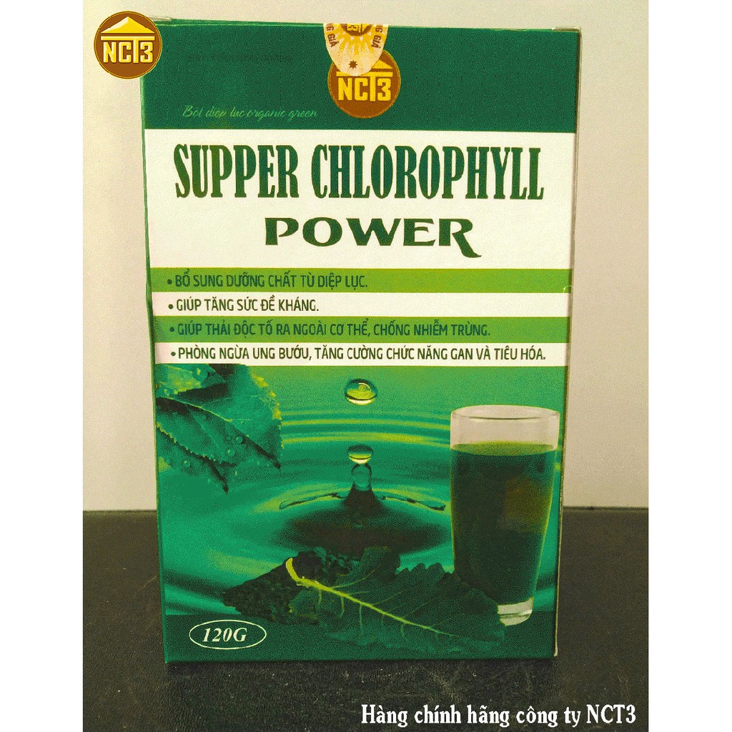 BỘT DIỆP LỤC SUPPER CHLOROPHYLL (120g), hỗ trợ làm đẹp da, bổ sung vitamin khoáng chất từ rau xanh, Hàng chính hãng NCT3