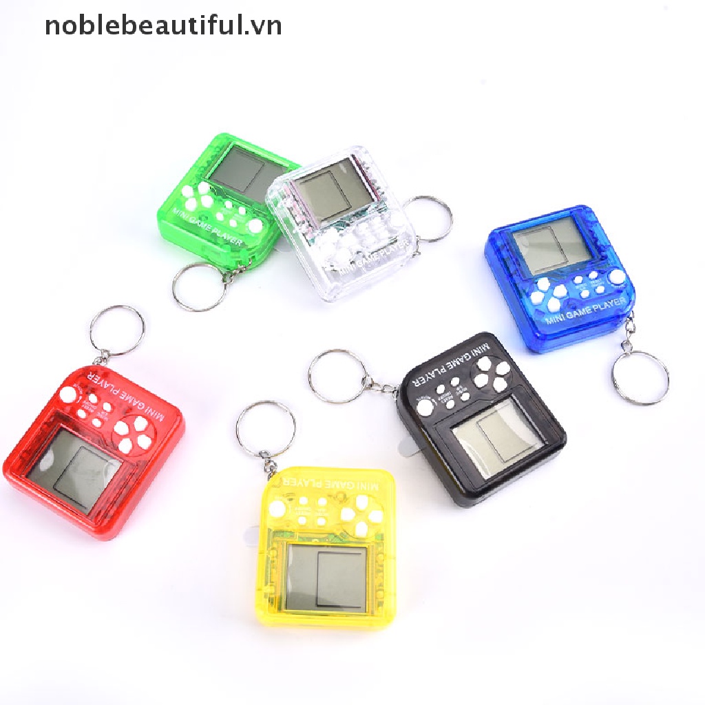 [noblebeautiful] Máy Chơi Game Cầm Tay Cổ Điển Tích Hợp 26 Trò Chơi Có Móc Khóa