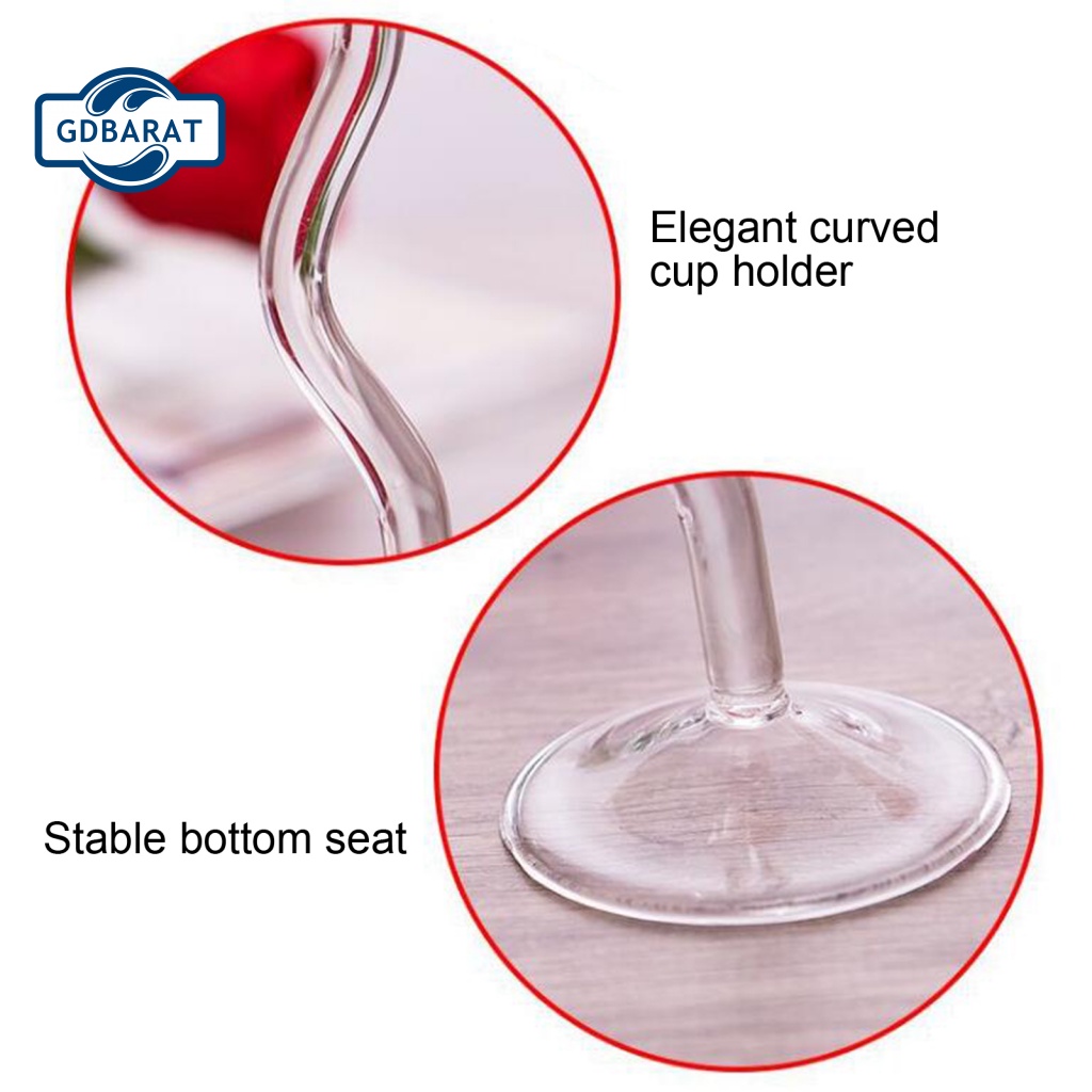 [NYCA Stock] Cốc Goblet Hình Hoa Hồng Quyến Rũ