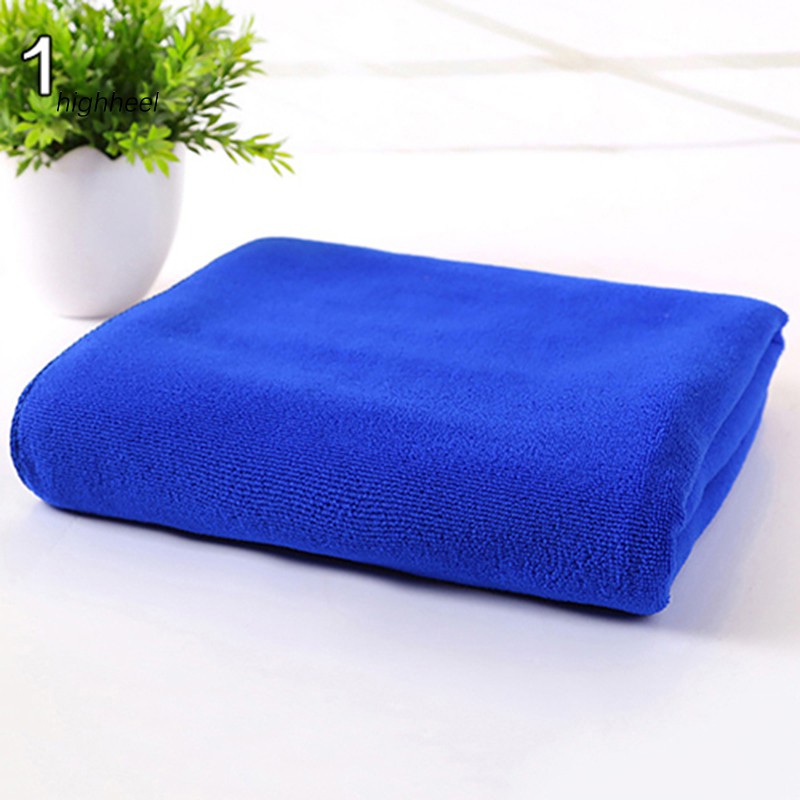 【HHEL】Bathroom Kitchen Supplies Car Wash Microfiber Towel Hand Face Shower Washcloth