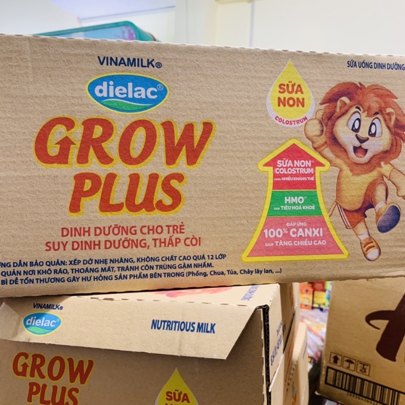 Thùng sữa Vinamilk Grow Plus đỏ sữa non 48x110ml