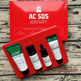 Set Dưỡng Da Mụn Some By Mi AHA- BHA-PHA 30 Days Miracle Travel Kit