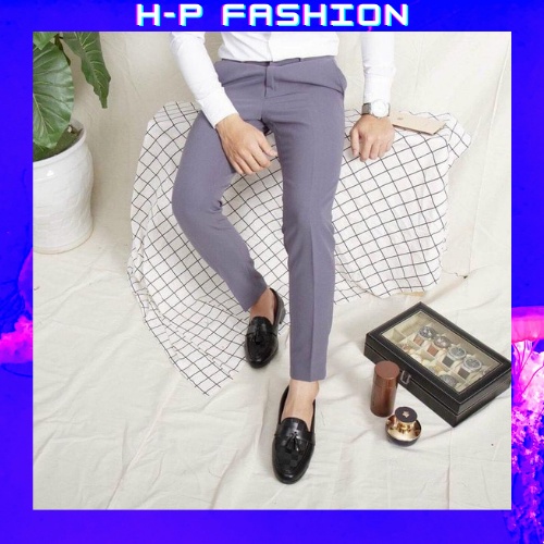 Quần Tây Nam Màu Xám  𝐅𝐑𝐄𝐄 𝐒𝐇𝐈𝐏  Quần Tây Nam Đẹp Vải Co Giãn Hàng Quảng Châu Thời Trang Hpfashion - QTA11