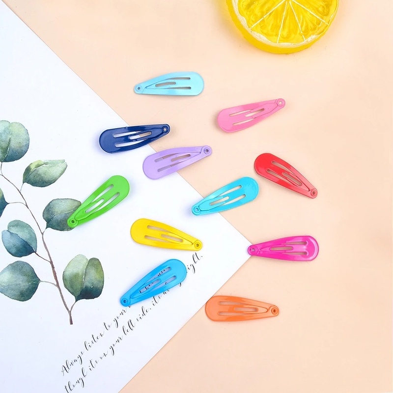 Set 20 kẹp tóc bb màu sắc ngọt ngào phong cách Hàn Quốc