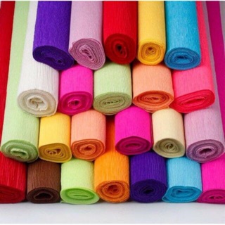 Giấy nhún, giấy nhăn, giấy gấp hoa giá tốt, ib màu