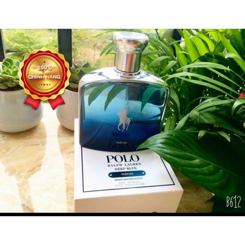 Nước hoa nam Tester Polo Ralph Lauren Deep Blue Parfum 125ml