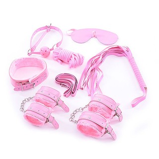 Bộ Bdsm 7 chi tiết Hồng, Đen, Đỏ