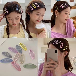 Set 10 kẹp tóc màu trơn dễ thương cho nữ