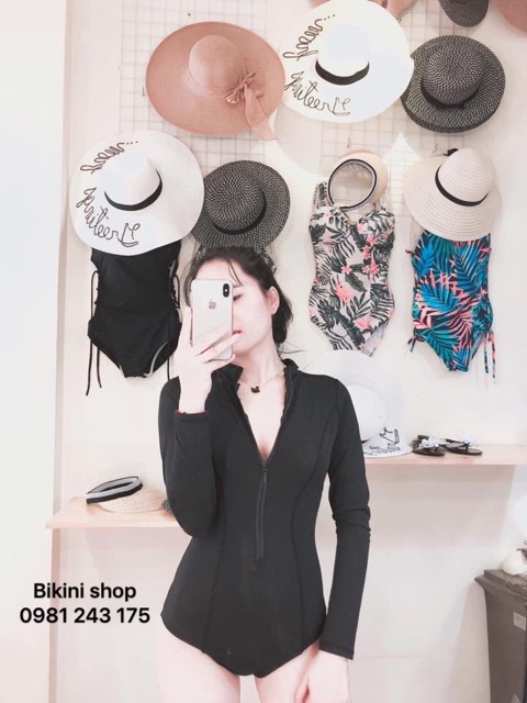 Đồ bơi nữ - bikini dài tay Hàn Quốc đi tắm biển | BigBuy360 - bigbuy360.vn