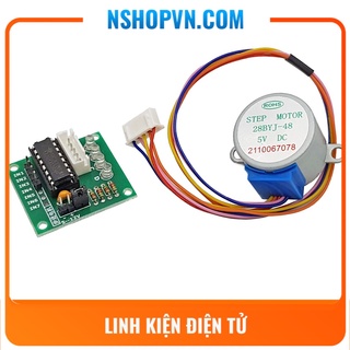 Mạch Điều Khiển Động Cơ Bước ULN2003 + Động Cơ Bước 5V
